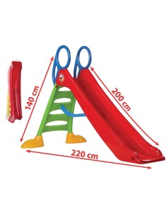 Tobogan mare pentru copii, Dohany, Rosu, 220 x 200 x 140 cm 2