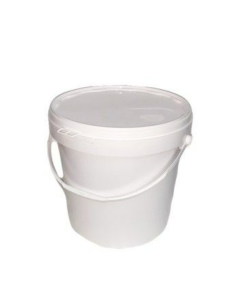 Galeata alimentara sigilabila, cu capac, alb, 600 ML