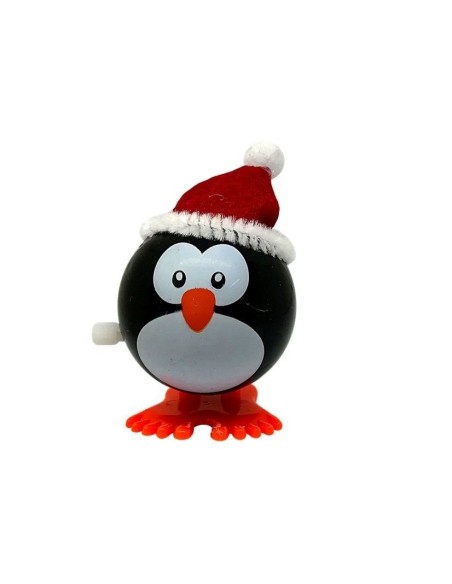 Set 12 jucarii, pinguin, ren, om de zapata si mos de Craciun, pentru copii, LeanToys, 7171