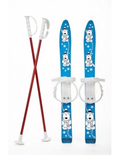 Schiuri mici pentru copii, Marmat, albastre, 70 cm