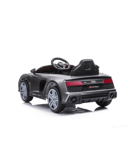 Masina electrica pentru copii, Audi R8, 2 motoare, LeanToys, 9045, gri