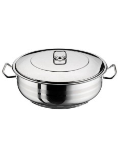 Cratita cu capac inox, 14 Litri, Arian, otel inoxidabil, 36 cm