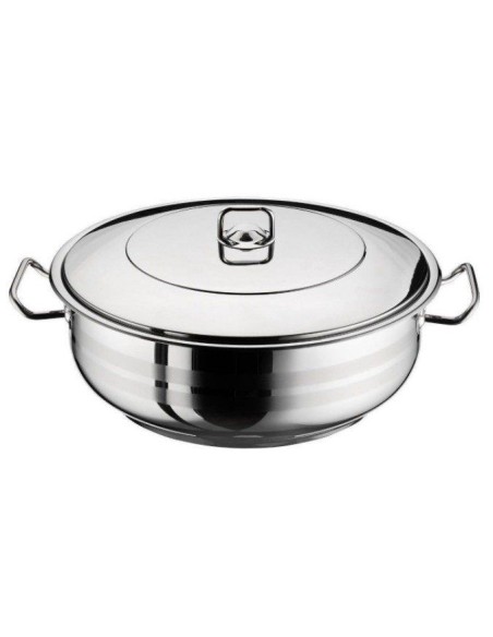 Cratita cu capac inox, 14 Litri, Arian, otel inoxidabil, 36 cm