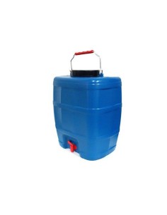 Bidon camping 10 L, cu robinet si maner, albastru, plastic 2