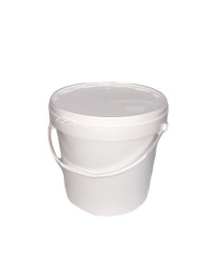 Galeata alimentara sigilabila, cu capac, 18 litri, alb