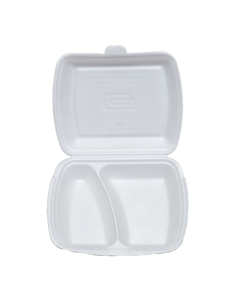 Set 100 caserole polistiren 3 compartiment, 24 x 21 x 7 cm 2