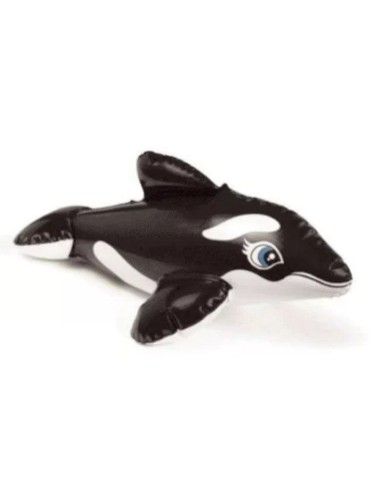 Jucarie gonflabila pentru piscina sau cada, Intex 58590, delfin neagru, 25 cm