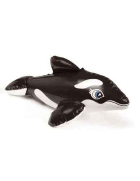 Jucarie gonflabila pentru piscina sau cada, Intex 58590, delfin neagru, 25 cm
