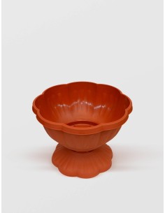 Ghiveci cu picior, STERK, 20x14 cm, Plastic Maro
