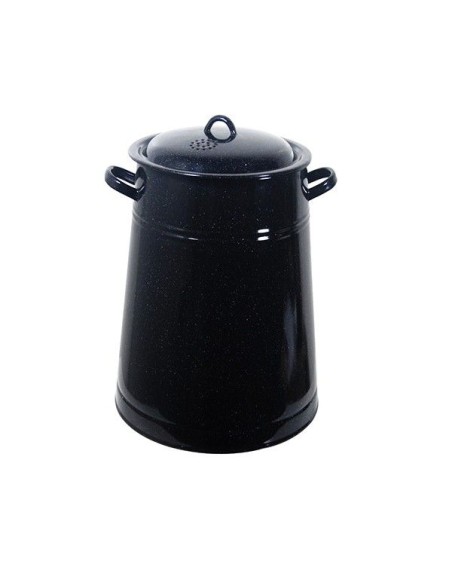 Bidon pentru untura, negru, fabricat din emailat, 20 litri