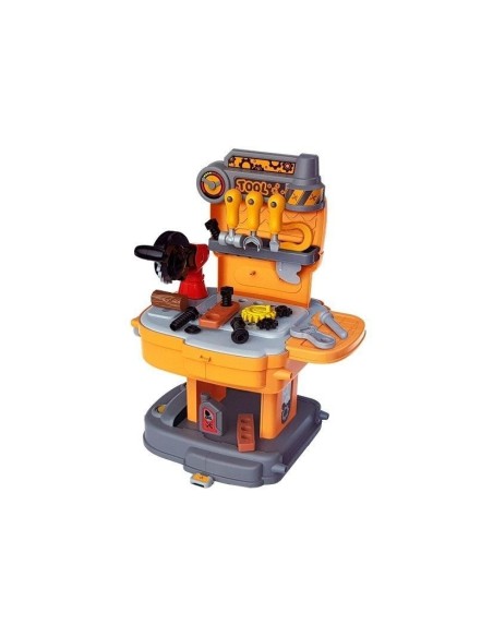 Set banc de lucru pentru copii, atelier cu unelte portabil in valiza, 8520