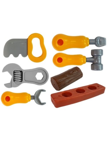 Set banc de lucru pentru copii, atelier cu unelte portabil in valiza, 8520