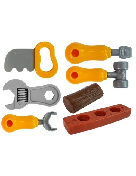 Set banc de lucru pentru copii, atelier cu unelte portabil in valiza, 8520