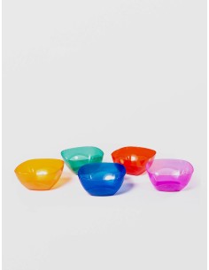 Bol cristal patrat, 14x14x8 cm, Sterk, diverse culori, NR.1 2