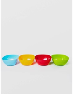 Bol patrat lux, 26x26x14 cm, din plastic, Sterk, diverse culori, NR.4