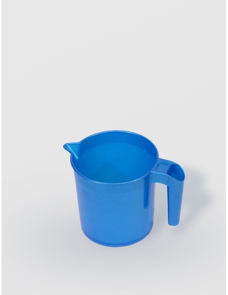 Cana pentru apa cu maner, plastic, STERK, 1.25L, 19x13 cm, diverse culori