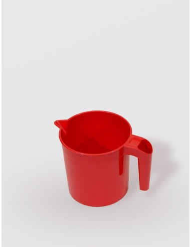 Cana pentru apa cu maner, plastic, STERK, 1.25L, 19x13 cm, diverse culori