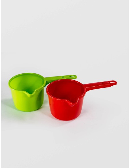 Cana pentru apa cu maner, plastic, 1,25L, STERK, 17x15x12 cm, diverse culori