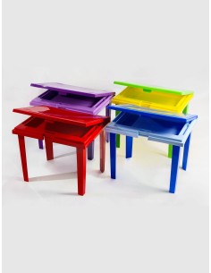 Masuta copii cu sertar special, 60x45x48 cm, STERK, diverse culori