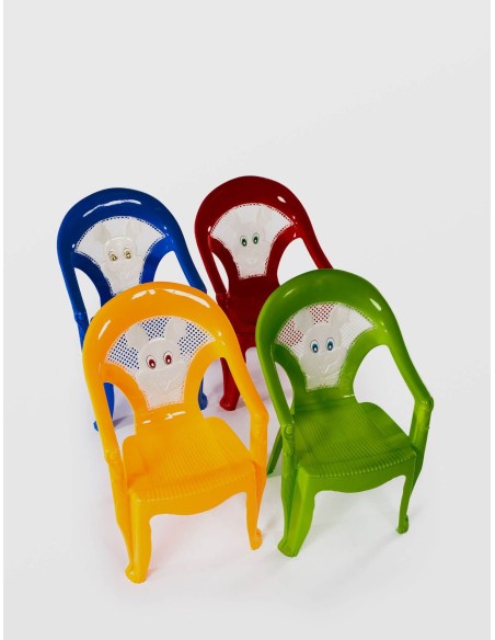 Scaun mic, Sterk pentru Copii, 28x36x56 cm, Plastic, diferite culori