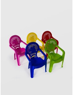 Scaun mare, Sterk pentru Copii, 32x38x60 cm, Plastic, diferite culori