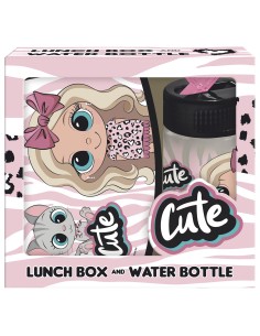 Set cutie sandwich si sticla de apa, Derform ZSBABF10, fetita cute