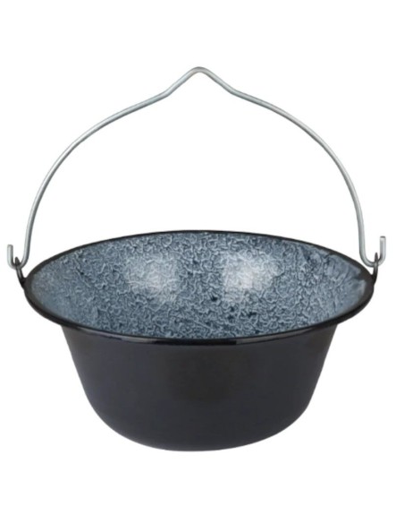 Ceaun emailat rezistent, 30 litri, negru
