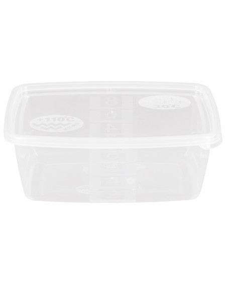 Cutie alimentara gradata, capac inclus, 800 ml, transparenta, 174x115x70 mm