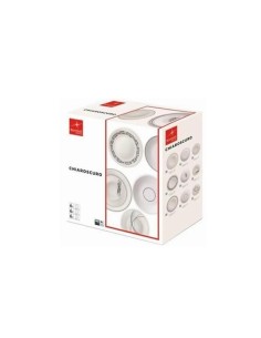 Set farfurii opal, 18 piese, Bormioli Chiaroscro
