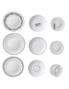 Set farfurii opal, 18 piese, Bormioli Chiaroscro 2
