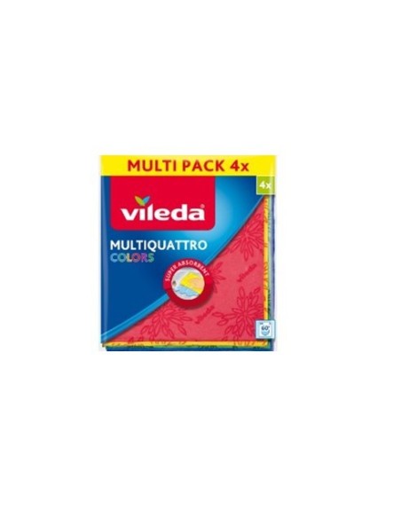 Lavete universale 4 buc, Vileda Multiquattro, multicolor
