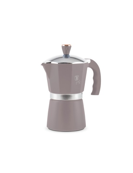 Expressor pentru aragaz, cafetiera pentru 3 persoane, BerlingerHaus, Taupe Collection, BH 8568