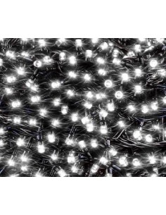 Instalatie de Craciun liniara, alb rece, 20 m, 200 leduri, 6040W