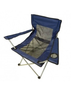 Scaun camping pliant ,CH202E, structura metalica, albastru, 52 x 52 x 80 cm