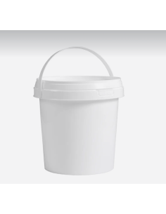 Galeata alimentara sigilabila, cu capac, 0.85 litri, alb