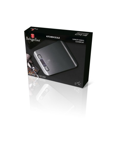 Cantar de bucatarie 5kg Berlinger Haus, BH/9423 black silver