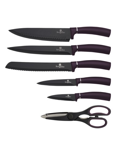 Set cutite, 7 piese, Purple Eclipse Collection, BerlingerHaus, BH/2584