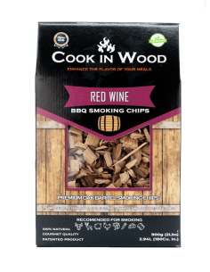 Aschii pentru afumare din lemn de stejar, infuzat cu aroma de Red Wine, chips-uri 900 grame