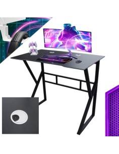 Masa de gaming, birou negru, 100x60 cm, JollyMag, STL20CZ