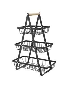 Suport cu 3 nivele, cos pentru fructe si legume, 34x17.5x47cm, JollyMag, SZ44CZ 2