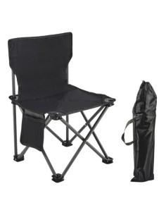 Scaun pliabil gradina, camping si pescuit, cu buzunar lateral, negru, JollyMag, KRT12CZ, 72x43x43 cm 2