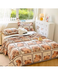 Patura simpatica XL, model Capibara, 150x210 cm, flanel moale, JollyMag, KOC23 2