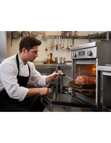 Termometru digital de bucatarie, cu sonda pentru carne, prăjituri, lichide, 22.5 cm, JollyMag, HOT1748