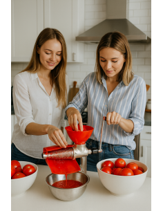 Masina manuala de tocat rosii, storcator suc/bulion, cadru din fonta, JollyMag, MAH1670 2