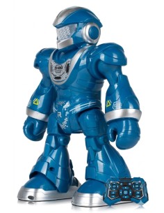 Robot interactiv cu telecomanda, cantaret si dansator, albastru, 18,5x9x23 cm, JollyMag, 108537